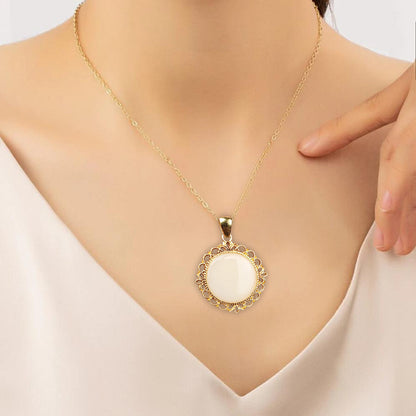 Golden Round Exclusive Pendant with Breastmilk Jewelry Kit
