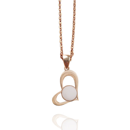 Rosegold Melting Heart Pendant with Breastmilk Jewelry Kit