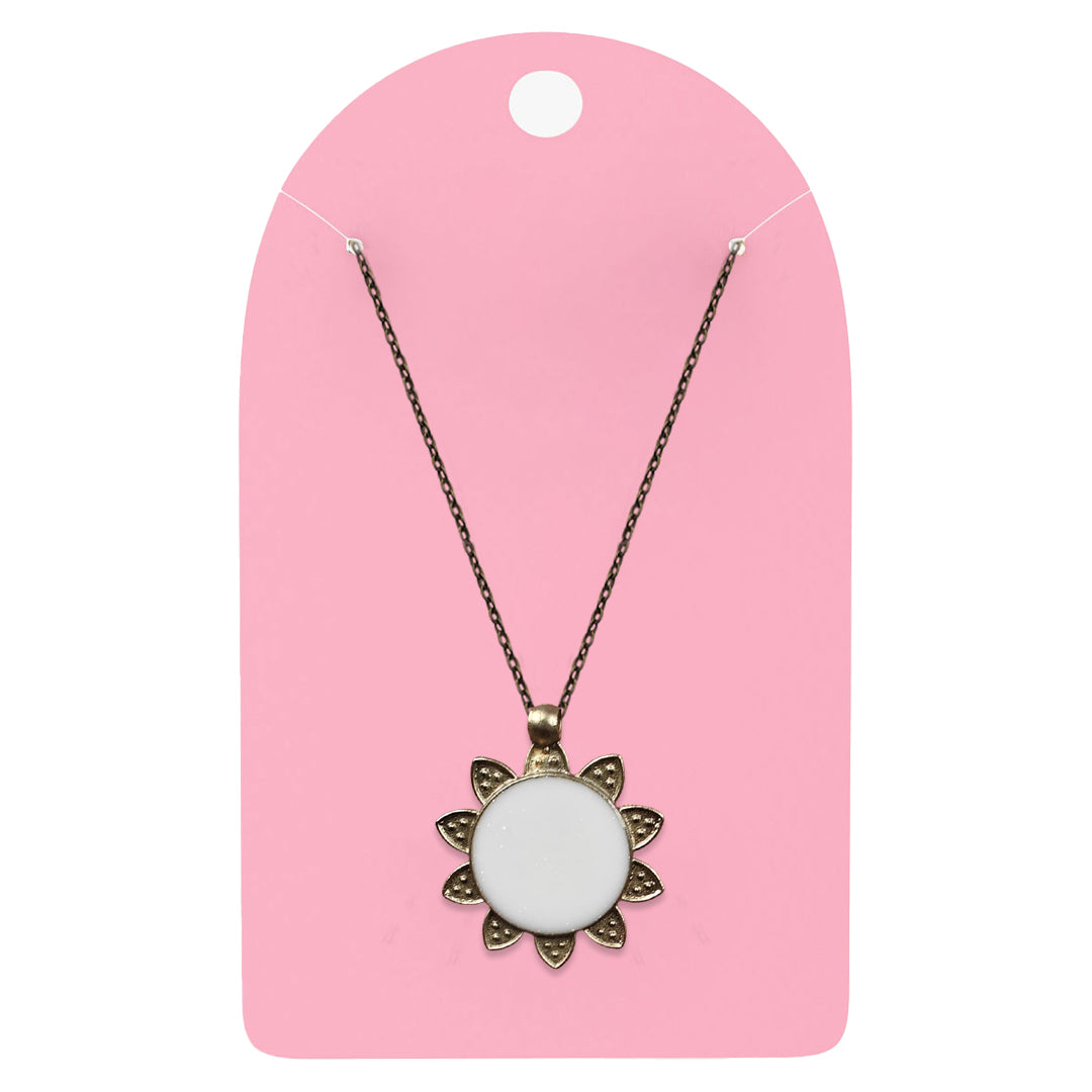 Vintage Flower Bloom Pendant with Breast Milk Jewelry Kit
