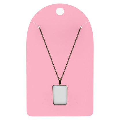 Vintage Posh Rectangle Pendant with Breast Milk Jewelry DIY Kit
