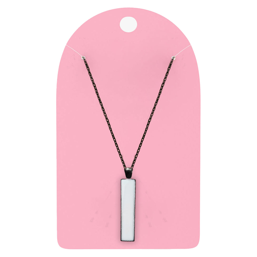 Black Sleek Long Posh Pendant with Breastmilk Jewelry Kit