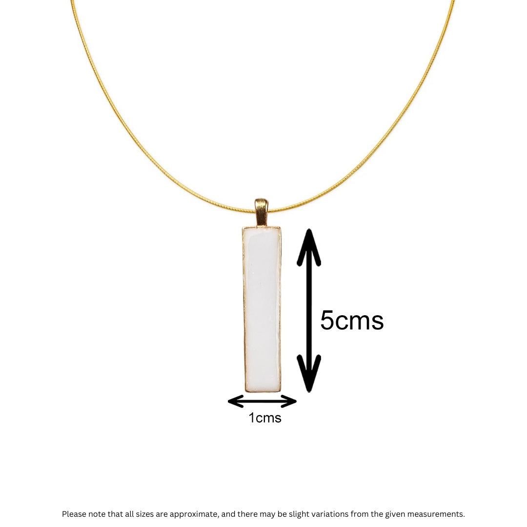 Golden Long Sleek Posh Pendant with Breastmilk Jewelry Kit